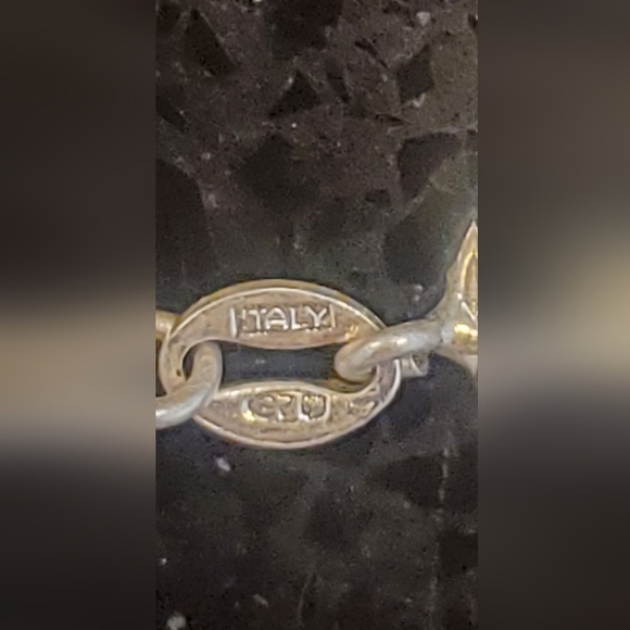 925 Silver Anchor Chain Necklace Kokopelli Charm Southwest Native American - Picture 2 of 7